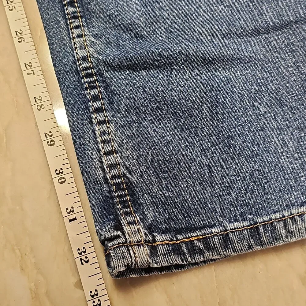 Levi's 514 Jeans Men's 36x34 Straight Slim Fit Stretch Blue Med Wash Denim